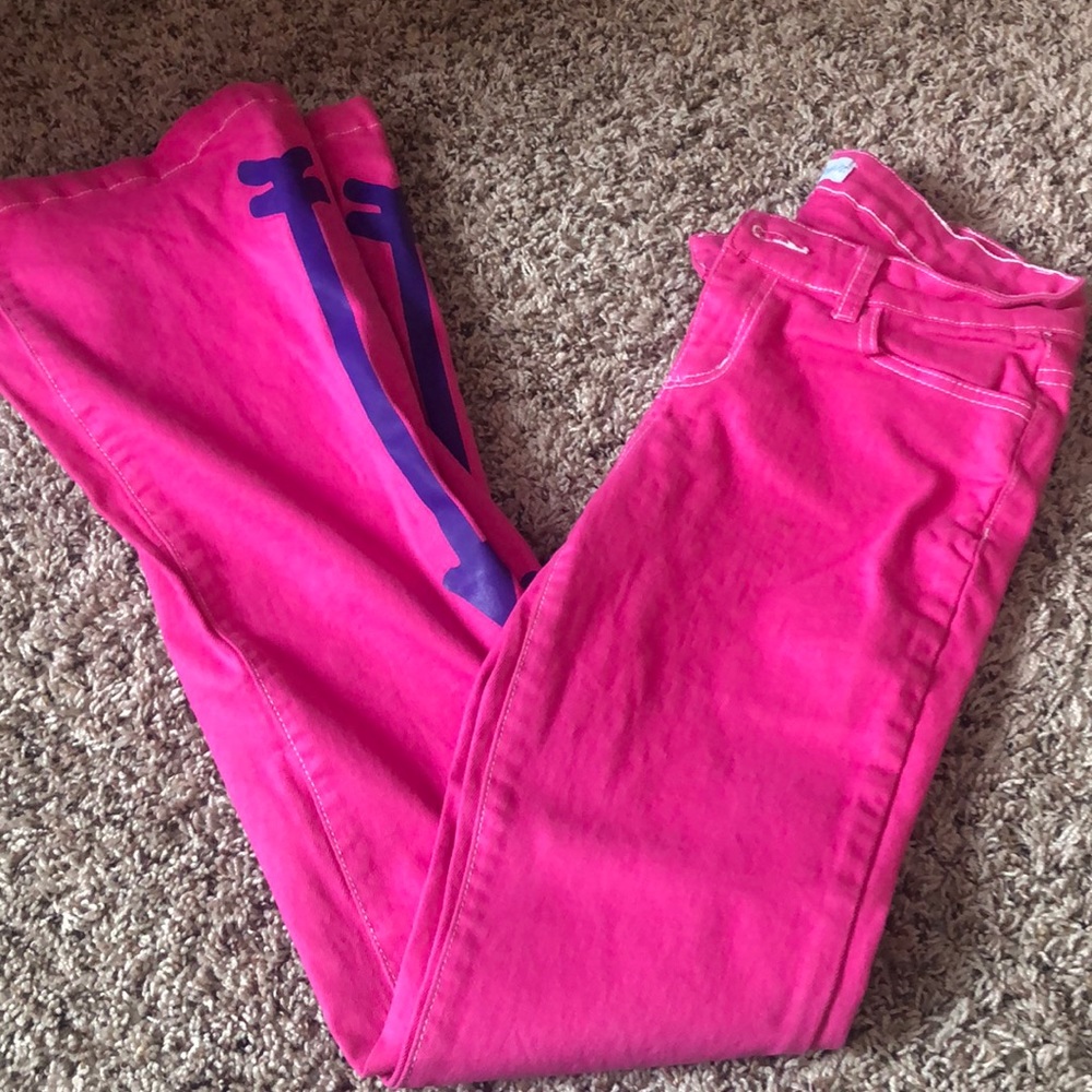 Pink jeans